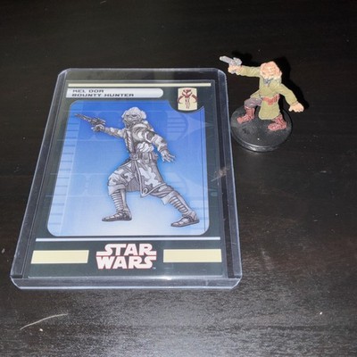 WOTC Star Wars Miniatures LOTF Kel Dor Bounty Hunter 50/60 with Card