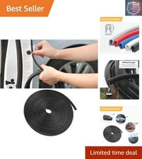 16Ft Universal Car Door Edge Protector Trim - Aluminum & Rubber Seal Guard