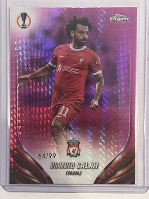 Topps 2023-24 Chrome UEFA Club Competitions Mohamed Salah Liverpool #163 64/99