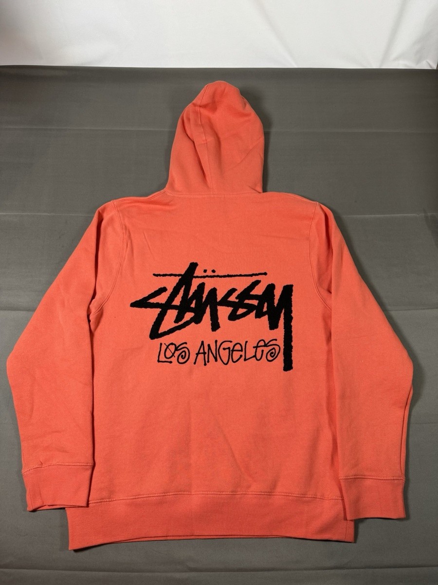 Stussy Los Angeles Chapter Pullover Coral Orange Hoodie Archived