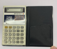 Canon FC-5S Vintage Solar Scientific Calculator Credit Card Size Tested Working.