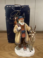PIPKA Reflections of Christmas LAPLANDER SANTA 6.5" Figure Xmas Santa Claus READ