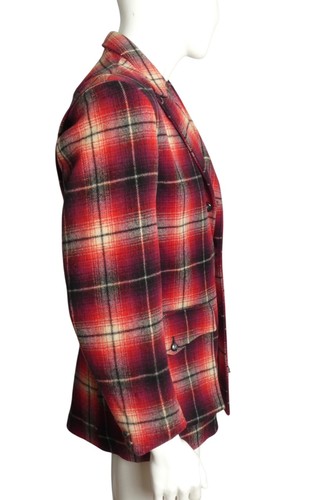 1940s Wool Plaid Blazer, Size Medium - Picture 2 of 5