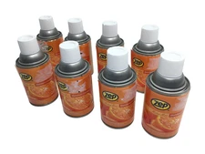 (Lot of 8) Zep Meter Mist Mandarin Orange Aerosol Odor Eliminator Refill # 33300