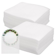 Foam Pouches, 7.9 x 7.9 Inch, White  100 Pcs , Foam Cushion Pouches