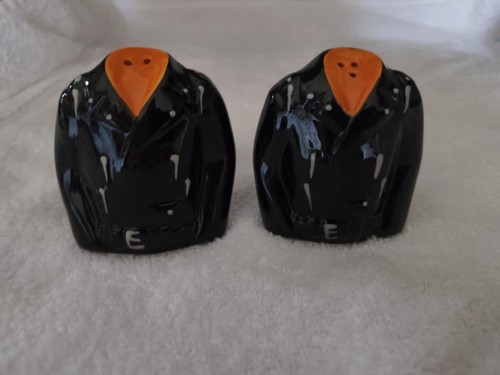 Harley Davidson Biker Leather Jacket Ceramic Salt & Pepper Shakers - Picture 2 of 6