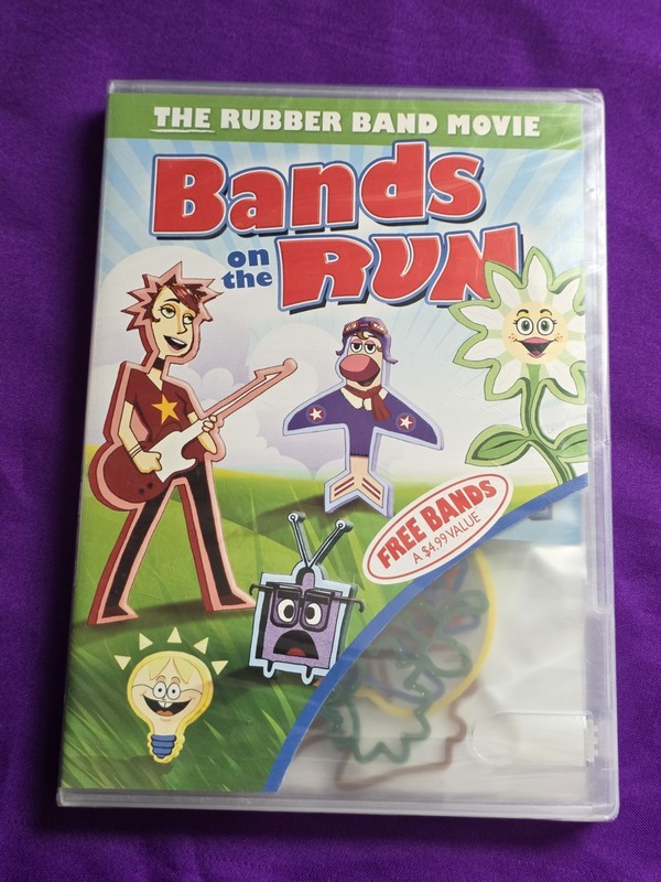 BRAND NEW& SEALED!  Bands on the Run (DVD, 2011) Rubber Band Movie! SHIPS FREE!