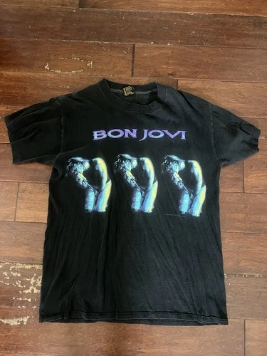 Bon Jovi 90s Concert Tour Shirt 1990s vintage concert t-shirt, vintage, single stitch, B+ condition