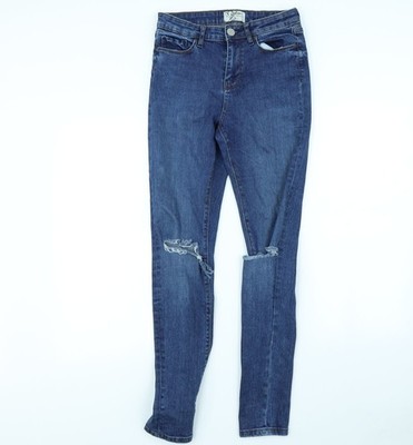 Miss Denim Damen blau Skinny Jeans Größe 10 L30 in
