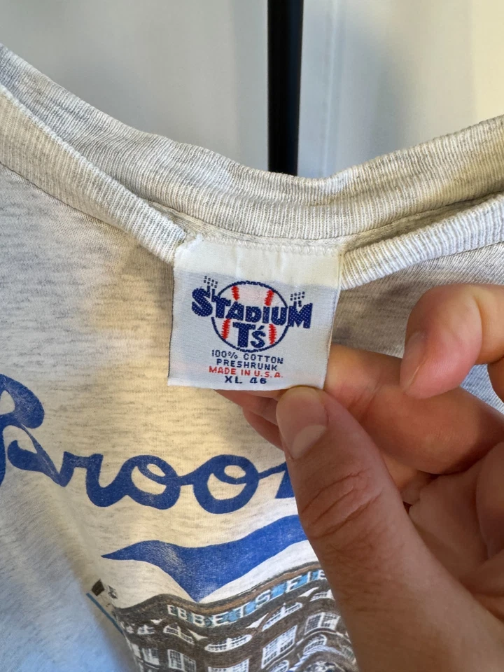 Vintage 1991 Brooklyn Dodgers Ebbets Field T-Shirt XL Made in USA - Image 4 of 4