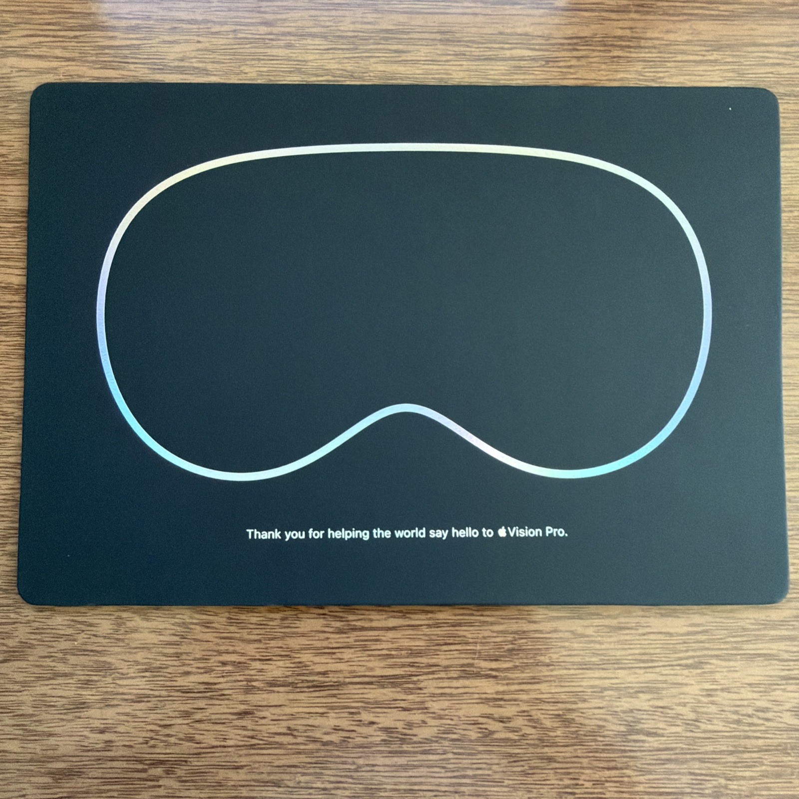 Apple Vision Pro Launch Day Limited Edition Employee Thank You Card