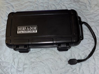 HERF-A-DOR Travel Humidor 5 Cigar Capacity - Durable, Airtight, Crushproof
