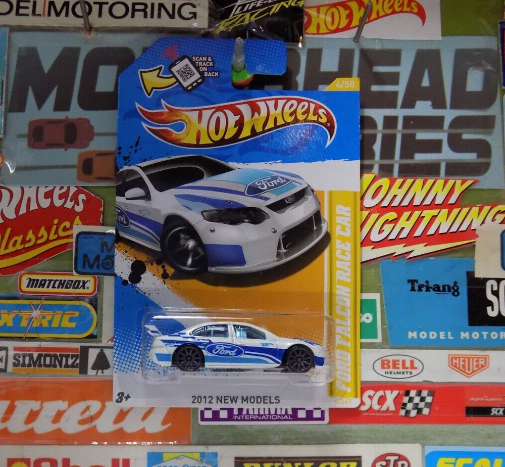 HOT WHEELS 1:64, FORD FALCON RACE CAR, 4/50, 4/247, V5569, (BIN73)