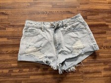 Forever 21 Women's Distressed Denim Jean Shorts Size 26