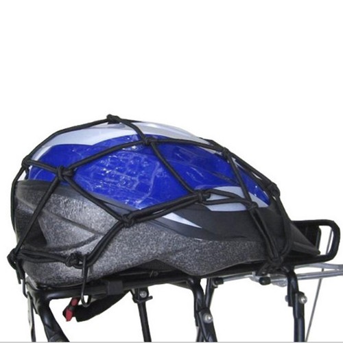 Bike Helmet Net Easy Installation Universal Fit Bicycle Rear Cargo with Holder - Picture 2 of 9