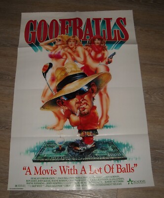 1987 GOOFBALLS VIDEO RELEASE MOVIE POSTER CYNTHIA BELLIVEAU LAURA ROBINSON