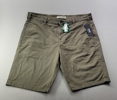 NEW Mavi Jeans Mike Twill Short Men's 42 Olive Chino Stretch Golf Pockets 11''