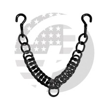 Black Color Western English Bit,Curb Chain Stainless Steel Double Link with Hook