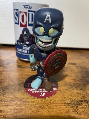 Funko Soda Zombie Captain America CHASE GLOW IN THE DARK AP artist proof - 第 2/4 張圖片