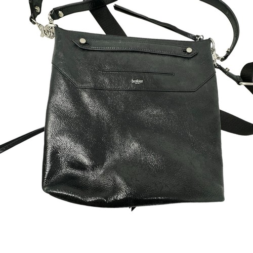Botkier Logan Leather Hobo Purse in Shiny black leather crossbody shoulder bag - Picture 7 of 12