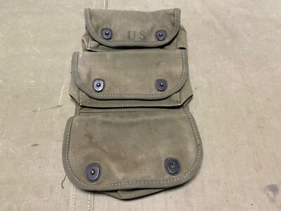米軍 ナム戦期 3連ポーチ（CARRIER, GRENEDE, 3POCKET） 米軍 ナム戦期 3連ポーチ（CARRIER, GRENEDE, 3POCKET） 米軍