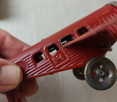 Avion Mécanique Ancien Junkers 1927 - Tôle - Clé - Paya Hermanos Supertoys