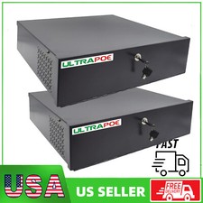 2PCS Heavy Duty 18"x18"x5" DVR Security Lock Box with Fan F CCTV Systems Retread
