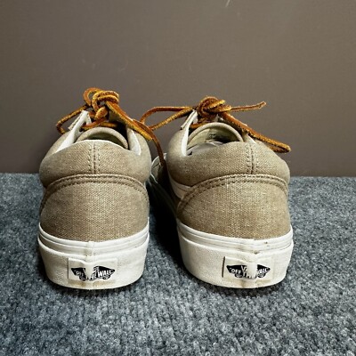 Vans Shoes Womens 9 Mens 7.5 Burlap Brown Canvas Leather  display picture 1