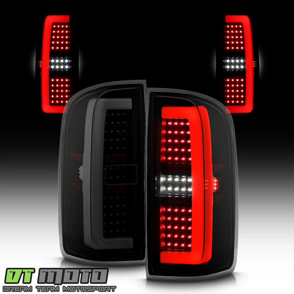 For 2015-2022 GMC Canyon/Chevy Colorado Black Smoked Full LED Tail Lights Lamps - Image 2 of 4