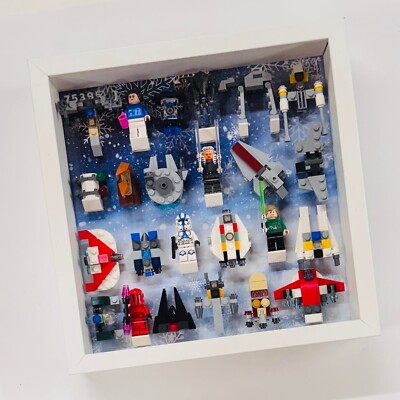 Display Rahmen für LEGO  Star Wars Adventskalender 2024 Minifiguren 75395 27cm