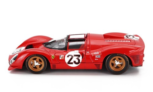 MODELLINO AUTO STATICO BURAGO FERRARI 330 P3 WINNER DAYTONA 1967 BANDINI 1/24 - Foto 3 di 8