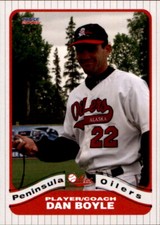 2008 Peninsula Oilers Choice #27 Dan Boyle Player Coach - NM Baseball Card