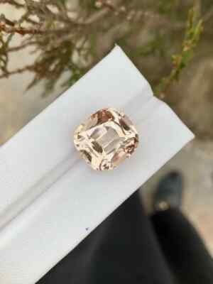 20.35 CT Natural Imperial Yellow Topaz Cushion Cut VS Clarity Brazil Gemstone
