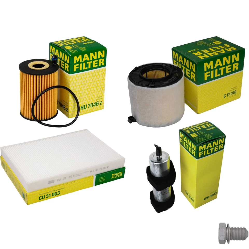 MANN-FILTER Inspektionspaket Filterset für Audi A4 Avant 35 TDI Mild Hybrid 30