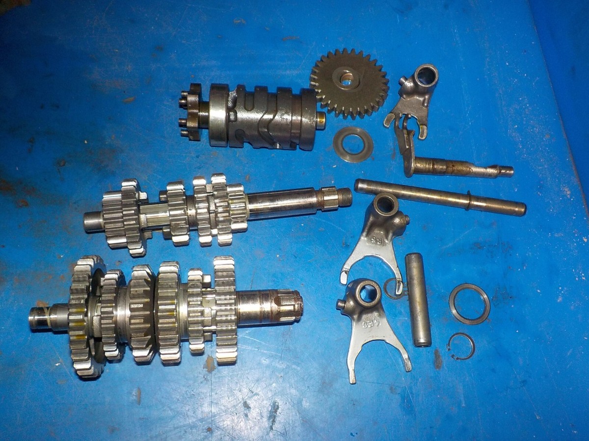 1996 Yamaha YZ80 Transmission Gear and Shafts and Shift Forks | OE