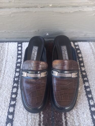 BRIGHTON Women's Size 8 Dale Loafers Mules Slides 
