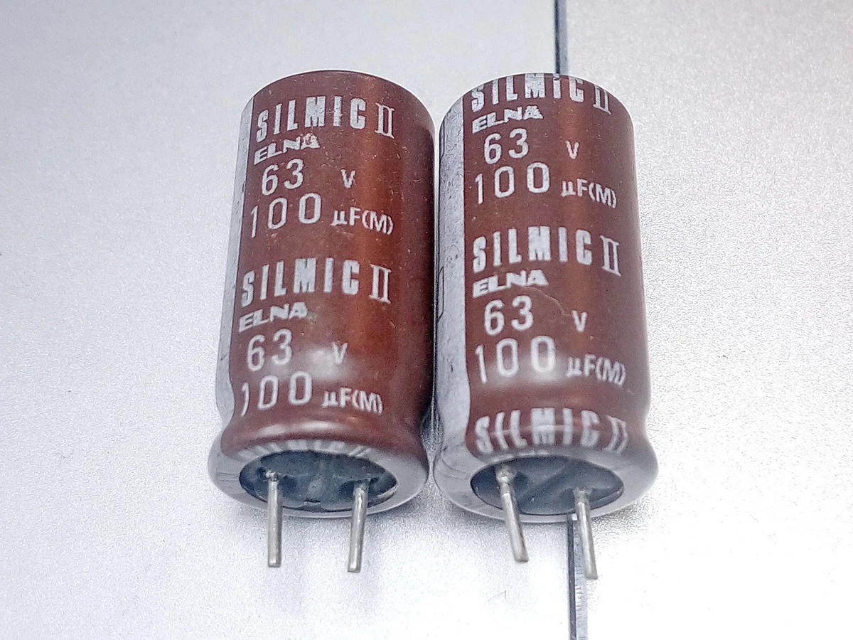ELNA RFS SILMIC II Condensatore Audio 100uF 50V 12,5x20 85°C RM5 [4 Pz] #BP - Foto 3