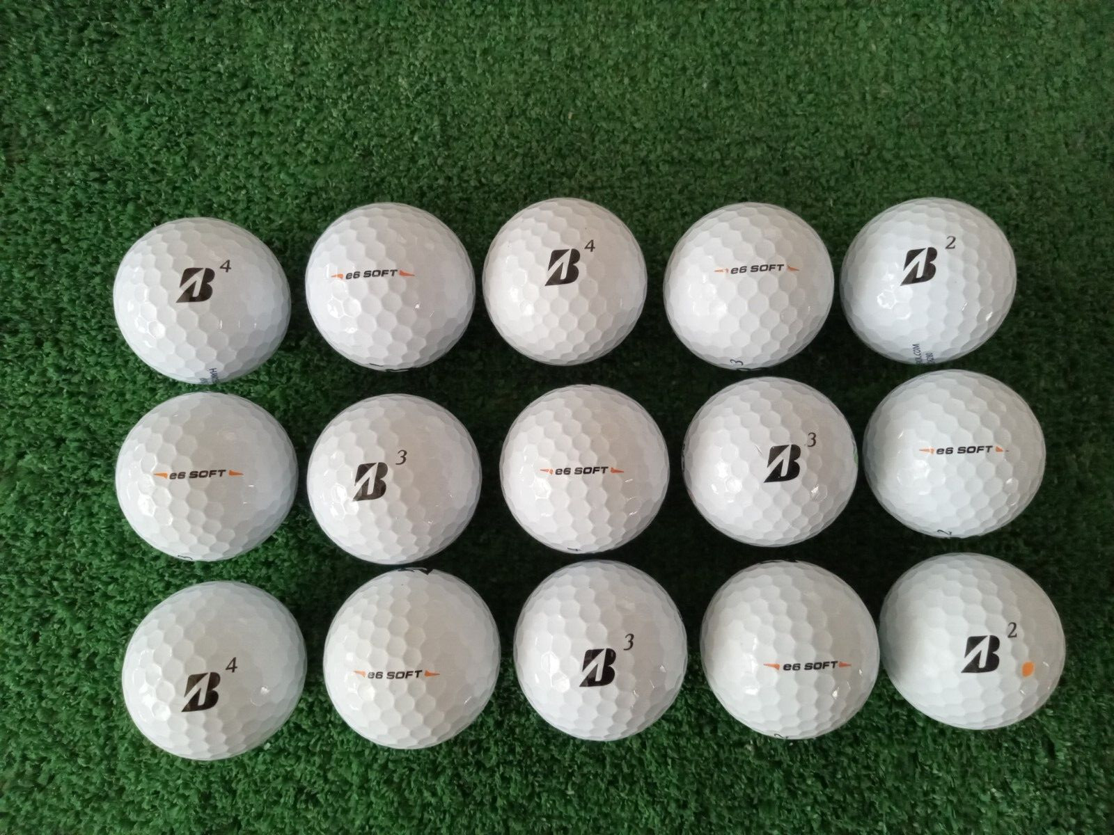 15 Golf Balls -  Bridgestone e6 Soft - AAAA