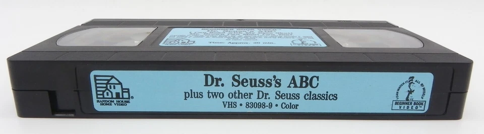 Beginner Book Video Dr. Seuss's ABC I Can Read With My Eyes Shut! VHS 1989 Loose - Image 4 of 4