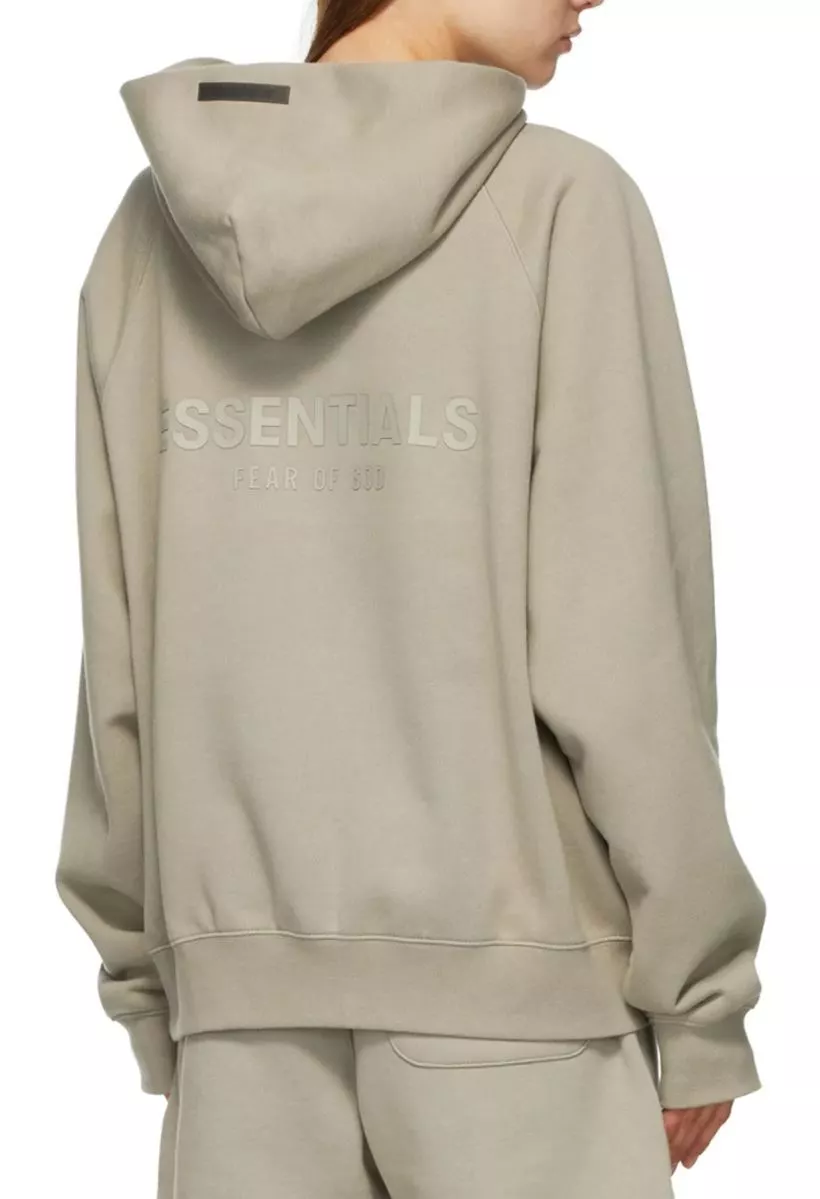 Fear of God Essentials Pull-Over Hoodie (SS21) MOSS Back Logo New