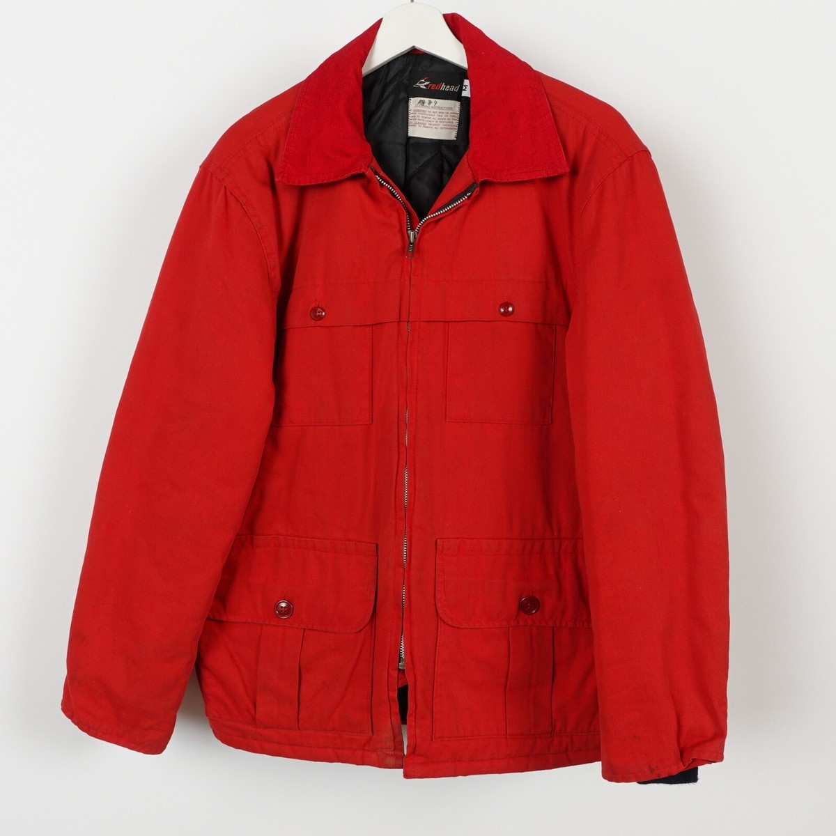 Vintage 70s Red Head Mens Medium Full Zip Hunting Jacket Vintage 70s Red Head Mens Medium Full Zip Hunting Jacket