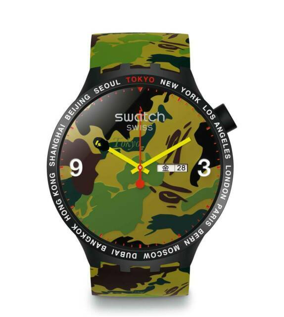 Swatch Big Bold Bape Tokyo Edition Wrist Watch - SO27Z705S