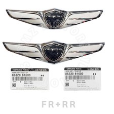 New Oem Front Rear Wing Emblem 2p Set For Hyundai Genesis Sedan G80 2017-2019 New Oem Front Rear Wing Emblem 2p Set For Hyundai Genesis Sedan G80 2017-2019