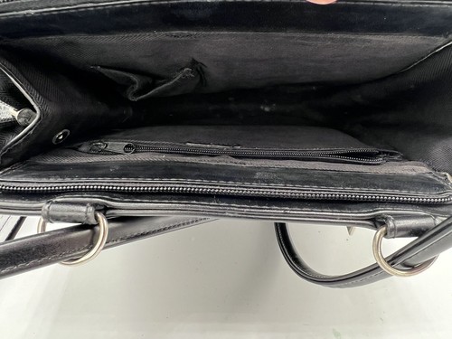 C&L Paris Womens Bag Fashion Black Leather Bag Black Leather Backpack - Picture 16 of 18