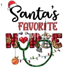 Nurse Acrylic Round Christmas Ornament choice of 1