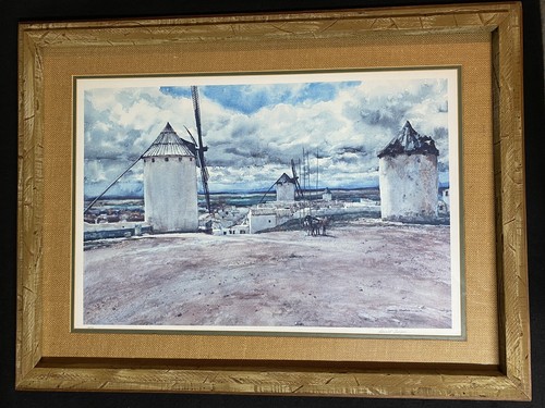 Molinos de viento enmarcados de Don Luixote Donald Teague - Imagen 8 de 12