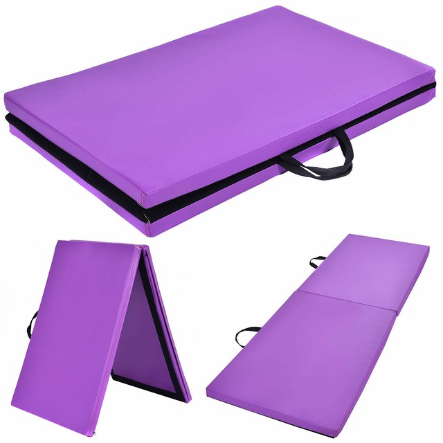 purple gym mat
