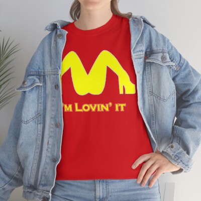 I'm Lovin' it 1wht McDonalds Stripper leg arches Men's Short Sleeve T Shirt