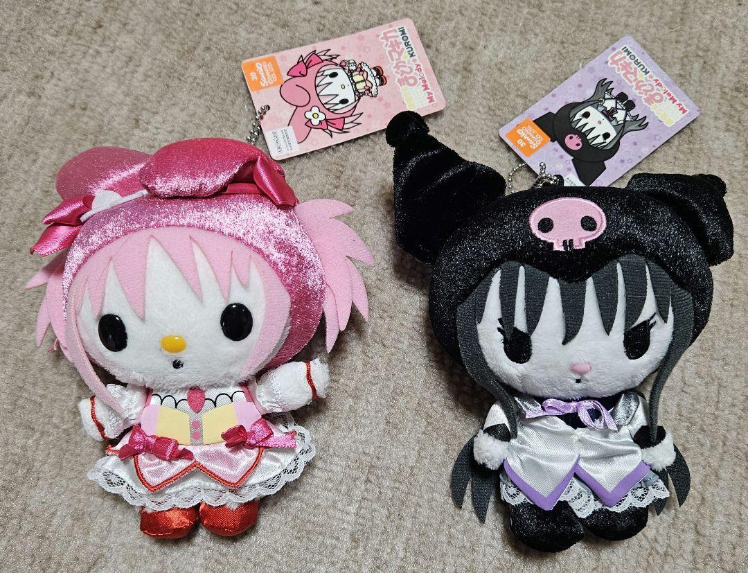 Puella Magi Madoka Magica Melody x Madoka / Kuromi x Homura Plush