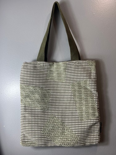 Tapestry Shoulder Tote Bag 16" L x 15" Wide Outside Pockets Wolf Gordon USA Made - Picture 5 of 13